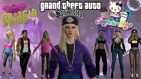 1° pack skins girls hd by gamcia gta san andreas full hd 1080p youtube