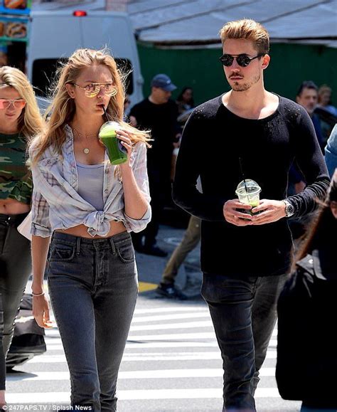 Romee Strijd Gives A Peek At Toned Tum In Tie Up Shirt Over Crop Top Romee Strijd Nyc Outfit