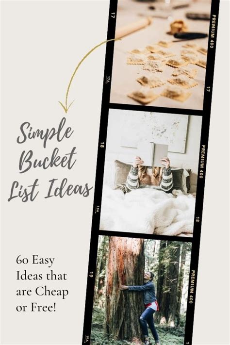 61 Simple And Cheap Or Completely Free Bucket List Ideas