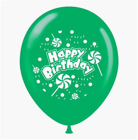 Green Balloons Color Happy Birthday Hd Png Download Kindpng
