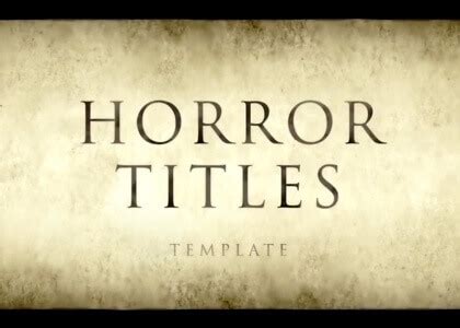 If you like the font used in the preview, you can download the soulmission font for free here. Movie Title Sequence Templates for After Effects ...