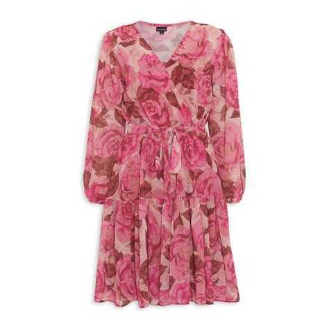 pink floral print dress 3065691 truworths