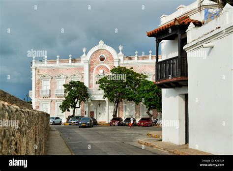Teatro Heredia Cartagena De Indias Colombia South America Stock