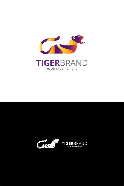 We nourish and nurture more lives everyday! Tiger Color Brand Logo Template #72136 - TemplateMonster ...
