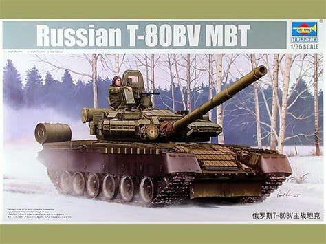 Russian T 80bv Mbt Trumpeter Nr 05566 Modellversium Kit Ecke