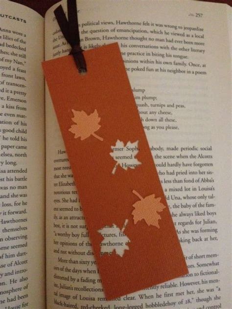 Fall Bookmark Used Martha Stewart Maple Leaf Punch Leaf Bookmark