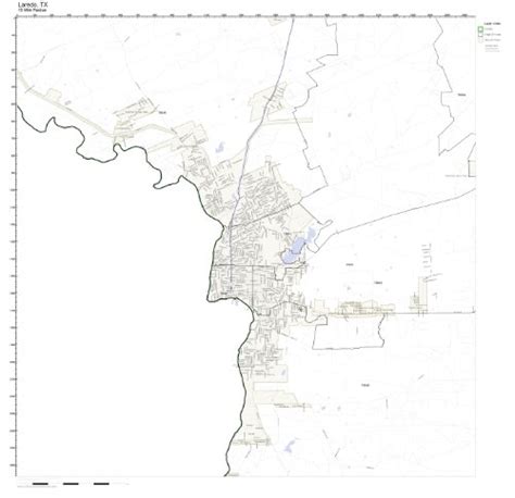 Laredo Tx Zip Code Map Not Laminated Office Products