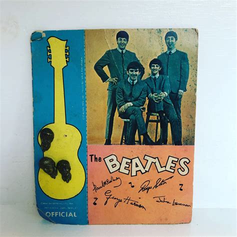 Vintage The Beatles Pin Set Missing 1 Circa 1964 Etsy