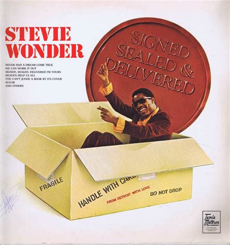 Stevie Wonder Signed Sealed And Delivered Stms 5025 Motown Lp Vinyl
