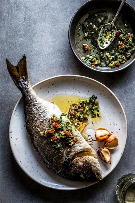 Baked Whole Fish With Lemon Herb Garlic Butter Savory Nothings