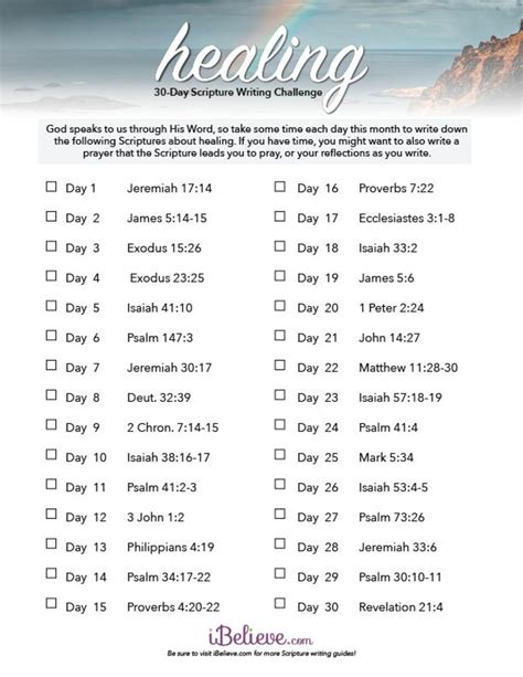 Printable Healing Scriptures Printable Word Searches
