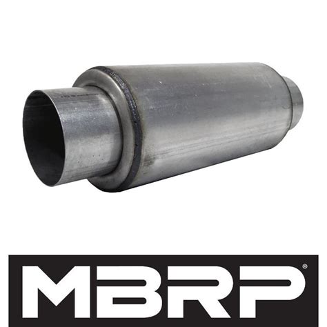 Bs Mbrp Pro Series Resonator 4インチin 4インチout 全長18インチ 直径6インチ エキゾースト マフラー