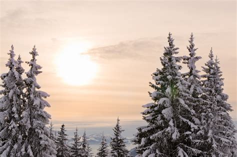Hiver Neige Montagne Snow Nature Landscapes Frozen Winter