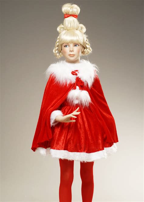 Childrens Size The Grinch Style Cindy Lou Who Costume