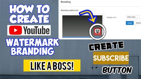 How To Create Youtube Branding Watermark On Your Videos Tutorial Youtube