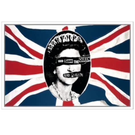 Sex Pistols God Save The Queen Flag Lithograph Limited Collectors Edition