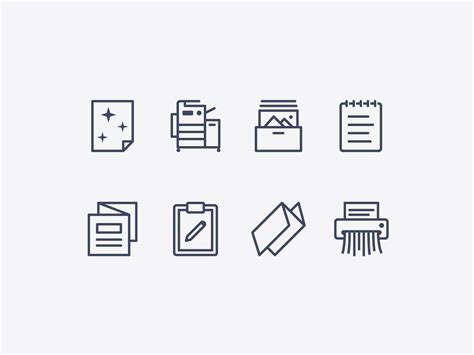 Ios Icons Office Equipment And Supplies By Marina Green For Icons8 On
