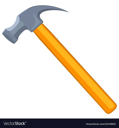 Colorful Cartoon Claw Hammer Royalty Free Vector Image