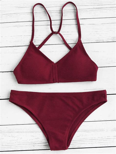 Push Up Bikini Bikini Sets Red Bikini Bikini Bottoms Strap Bikini