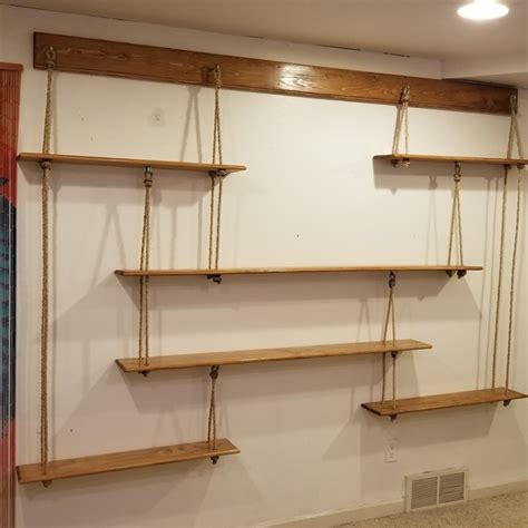Now you're ready to hang the shelf; Hanging Rope Shelves - RYOBI Nation Projects