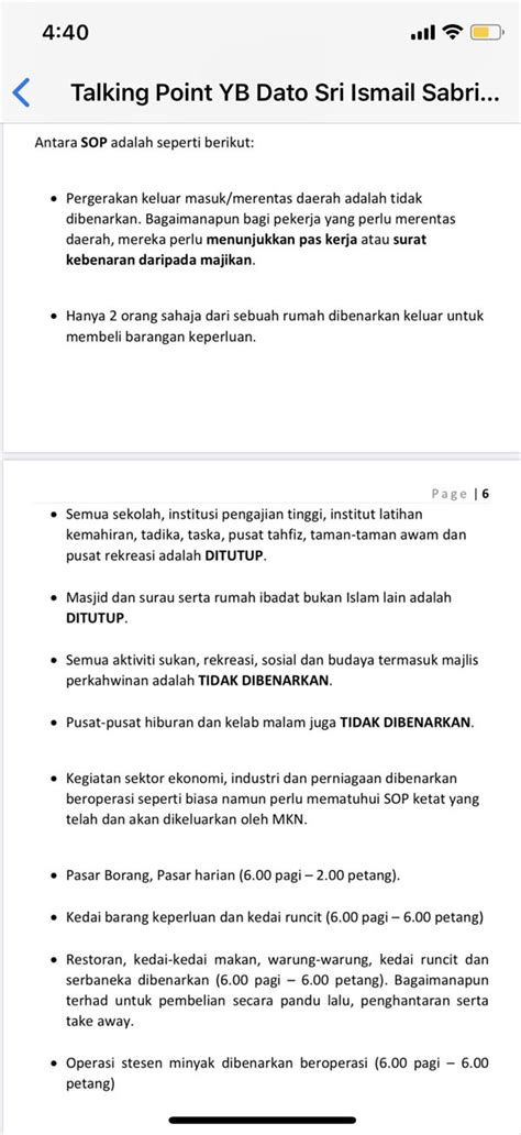 Berikut di bawah adalah senarai terkini sop dan garis panduan untuk perkara anda boleh lakukan dan dilarang buat dalam tempoh pkpb: PKPB di Putrajaya, Kuala Lumpur & Selangor mulai 14 Okt ...