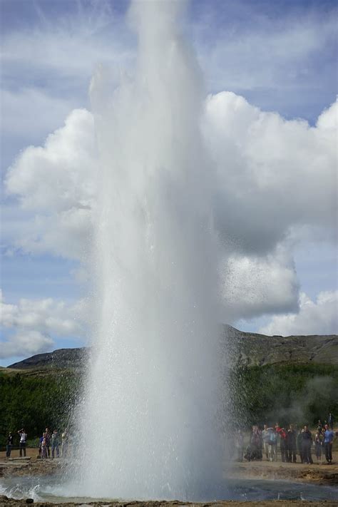 Hd Wallpaper Geyser Strokkur Iceland Fountain Water Places Of