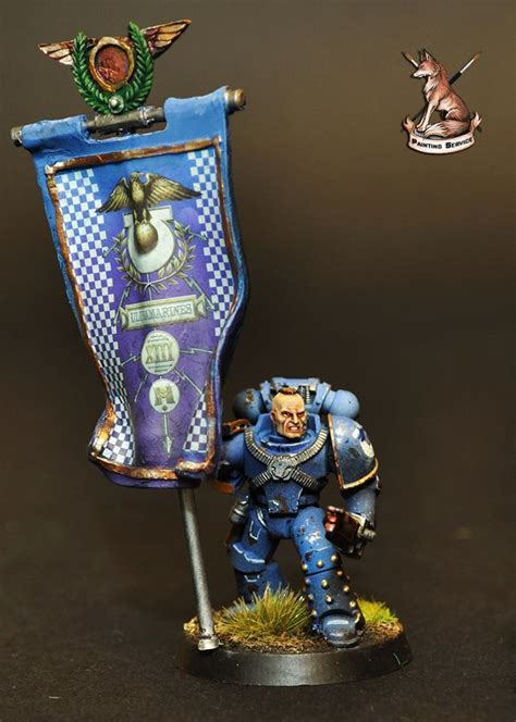 Warhammer 40k Space Marines Ultramarines Standard Bearer Warhammer