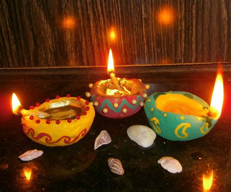 Handmade Decorative Diya Oil Lamps 10 Steps Instructables
