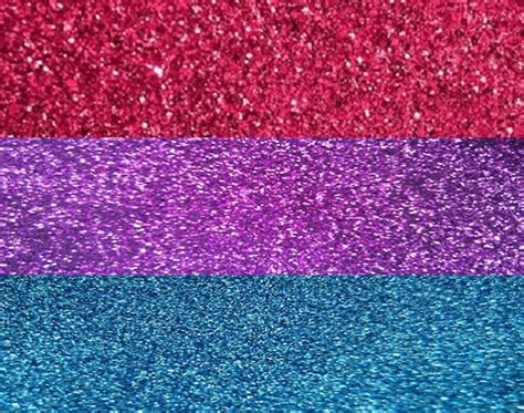Bisexual Glitter Flag By Butterfliest Redbubble