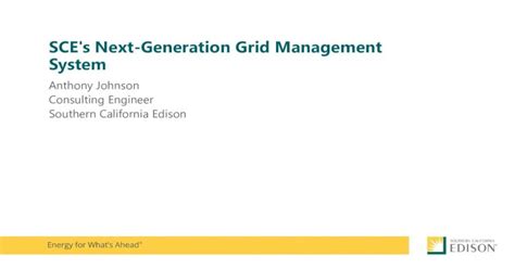 Sces Next Generation Grid Management Systemgms Capability Roadmap