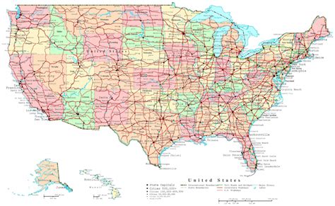 Printable Us Map With Interstate Highways Printable Us Maps