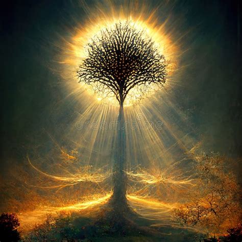 Beautiful Tree Of Life Sacred Symbol Individuality Prosperity And