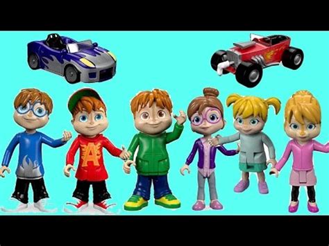 Worldwide Shipping Alvin And the Chipmunks Poseable Collectible Figures