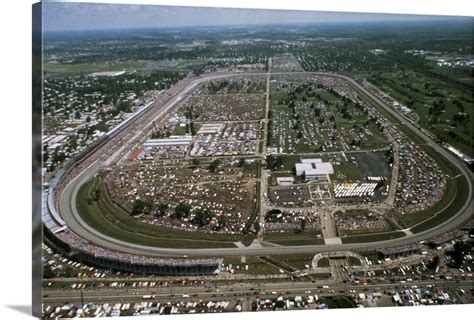 Aerial View Of Indianapolis Speedway Wall Art Canvas Prints Framed