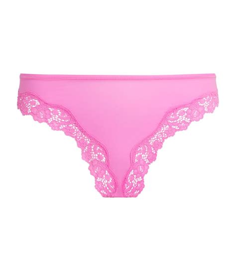 Skims Lace Trim Fits Everybody Thong Harrods Us