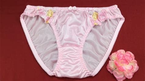 Pink Nylon Panties Panty Womens Underwear Bikini Sexy With Lace And Ribbon Japanese Style Size L
