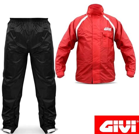 Capa de Chuva Nylon Givi Preto e Vermelho Impermeável Tam G Shopee Brasil