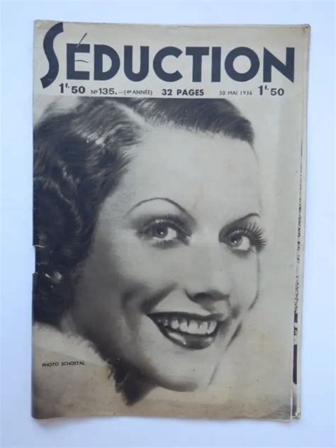 Seduction 1936 Vecchia Rivista Erotica Sexy Erotic Man Magazine Vintage