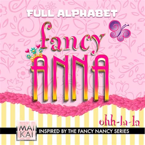 Fancy Nancy Alphabet Fancy Nancy Clipart Disney Serie Etsy