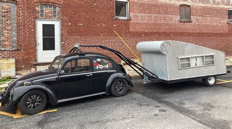 Check Out This Vw Beetle And Custom Camper In 2022 Custom Campers