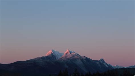 Download 1366x768 Wallpaper Golden Ears Canada Mountains Sunset