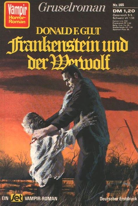 Frankenstein Vs The Werewolf Don Glut Author Frankenstein Pulpnovels