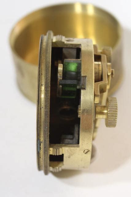 brass pocket sextant vintage reproduction navigation instrument stanley london 1917