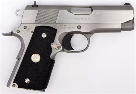 Colt Mk Iv Series 80 Stainless Officers Model 45 Acp Pistol Used In