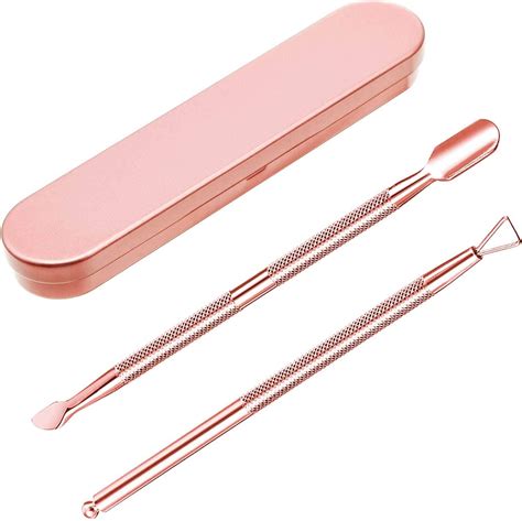 Cuticle Pusher Remover Kit Stainless Steel Triangle Cuticle Peeler