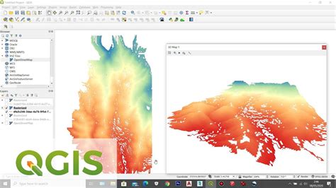 How To Create 3d Map View For Contour In Qgis Youtube