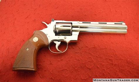 Vintage Colt Python 357 Mag 6 Nickel Revolver Montana Gun Trader