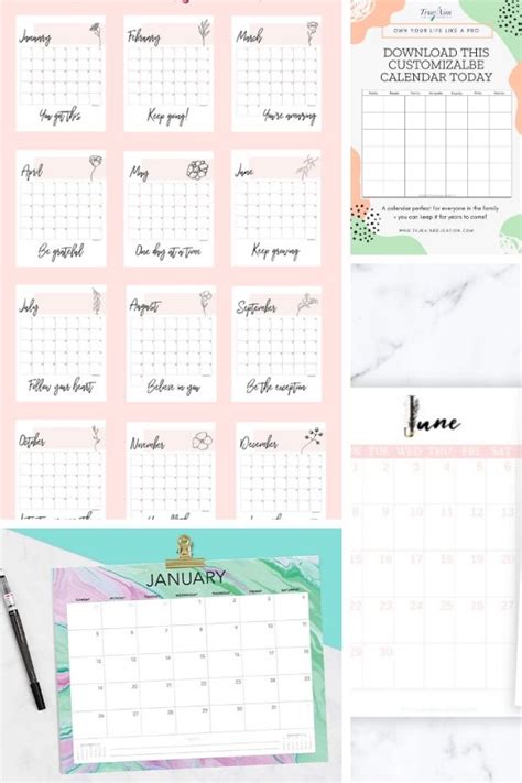 Free Blank Monthly Calendar Printables Find A Free Printable