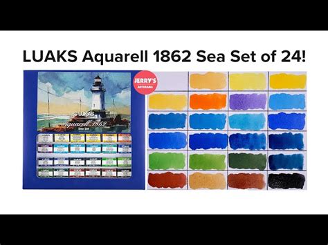 Lukas Aquarell Watercolor Half Pans Set Of Jerry S Artarama