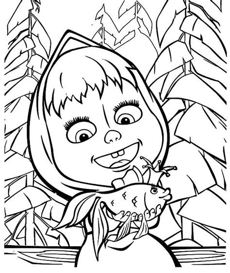 92 Free Printable Masha And The Bear Colouring Pages Rasinadaxton